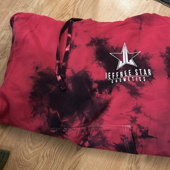 Jeffree Star “Dreamhouse” Red + Black Tie Dye Hoodie - Picture 4 of 5